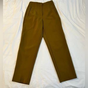 Zara Olive Green High-waisted pants in size M olive green